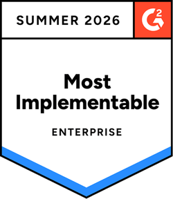G2 Most Implementable, Enterprise, Summer 2026
