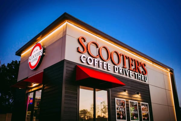 Scooter's Coffee storefront - a Quantum Workplace customer