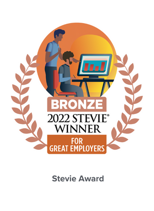 Bronze 2022 Stevie Award winner for great employer