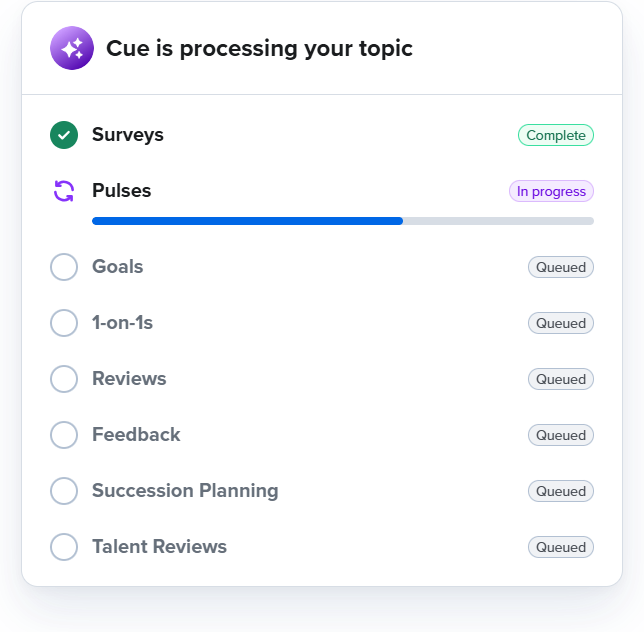 Cue Processing - Web
