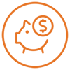 Piggy bank icon