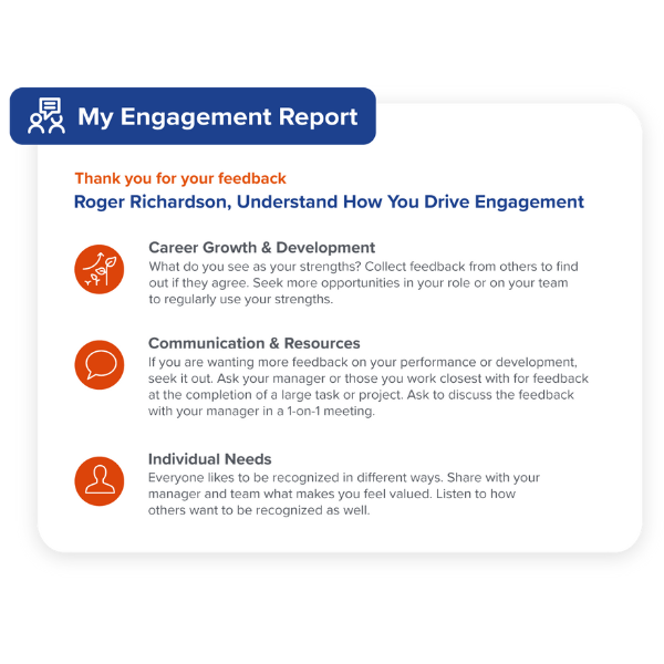 My Engagement (ME) Report - Engagement for Teams - LP Graphics