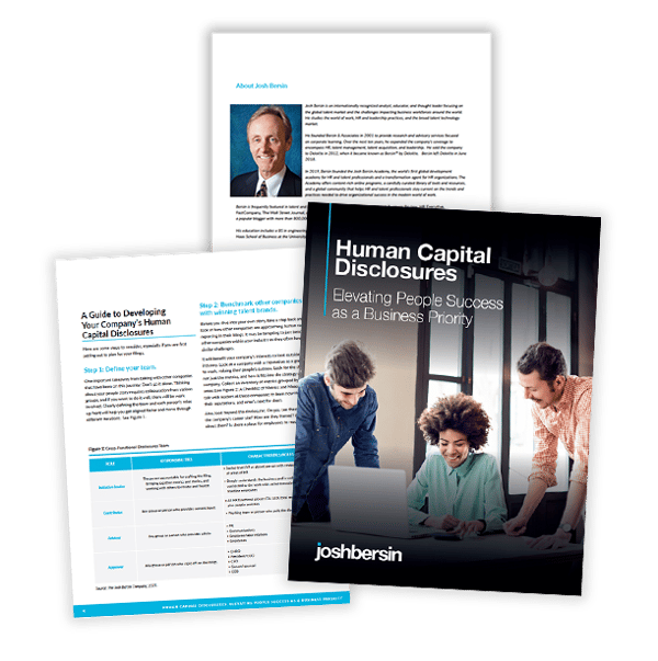 Human Capital Disclosures | Research from the Josh Bersin Academy