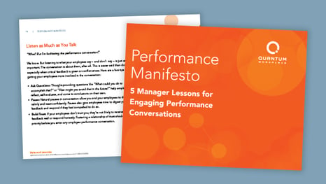 Performance Manifesto: 5 Manager Lessons for Engaging Employee Conversations