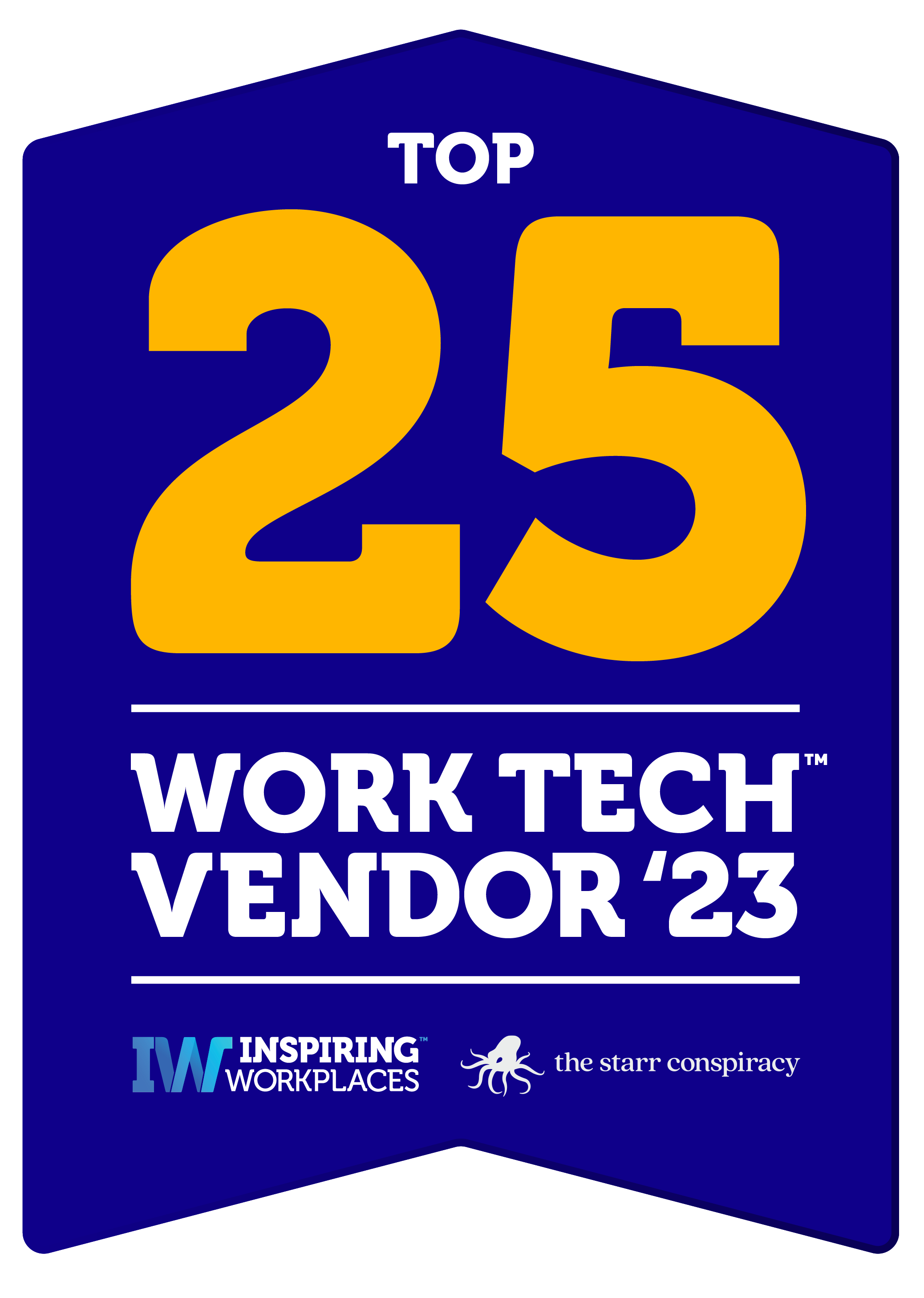 Inspiring Workplaces Top 25 Work Tech Vendor 2023