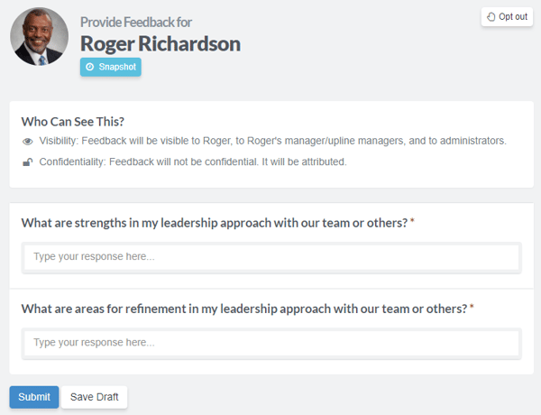 Quantum Workplace Feedback
