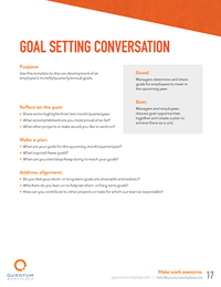 goal setting conversations