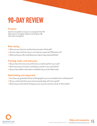90-day review