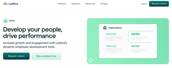Lattice employee development software