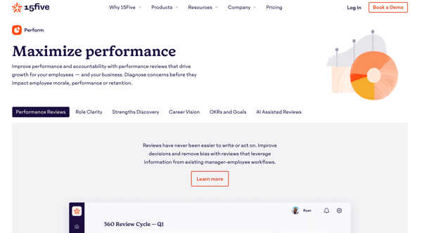 15Five employee development software