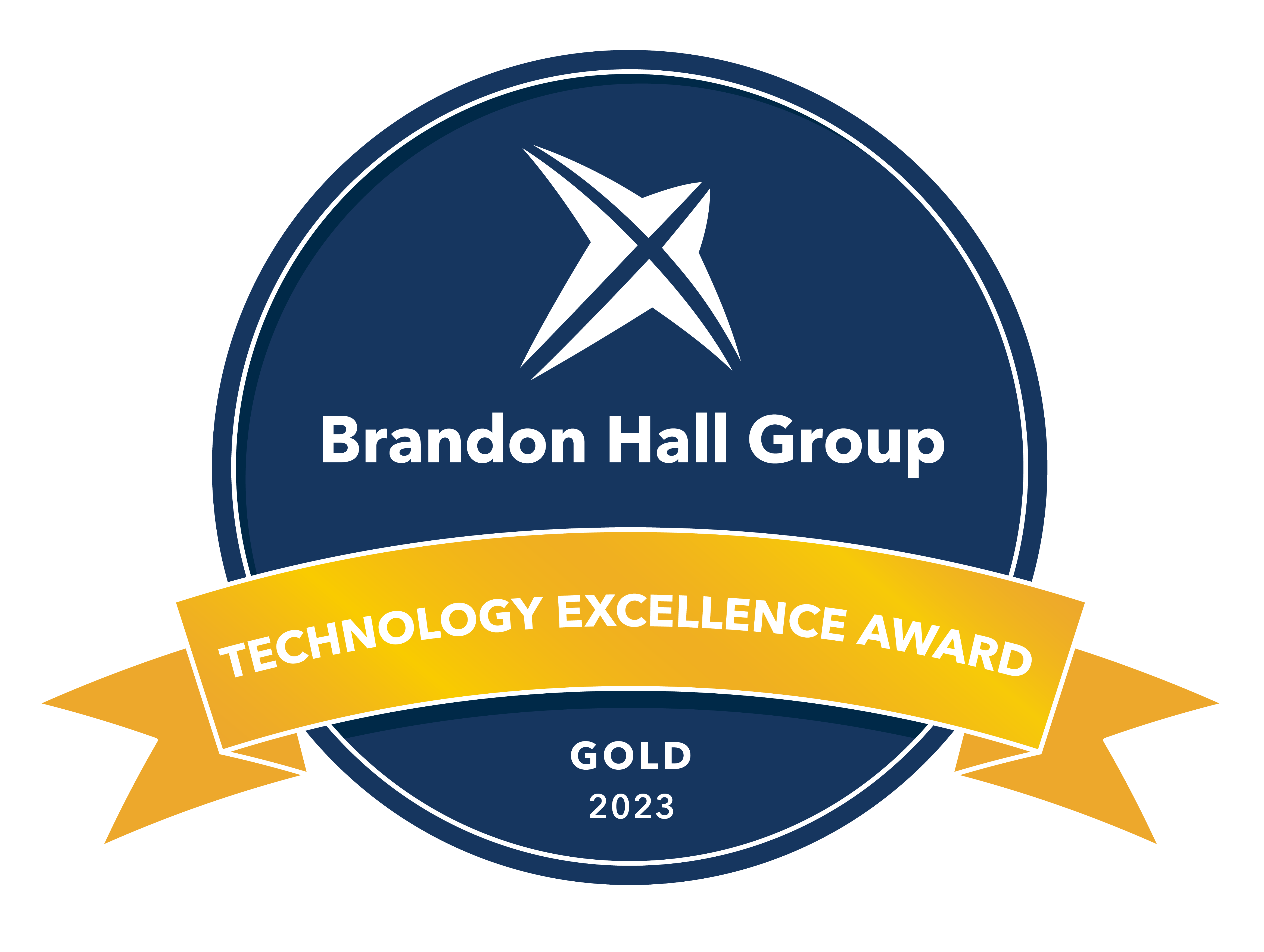 Brandon Hall Group Technology Excellence Award 2023 Gold
