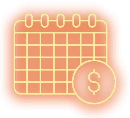 employee recognition budget summary calendar icon