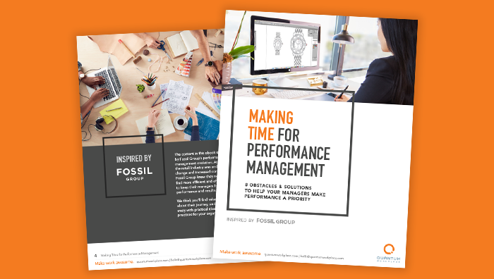Making Time for Performance Management
