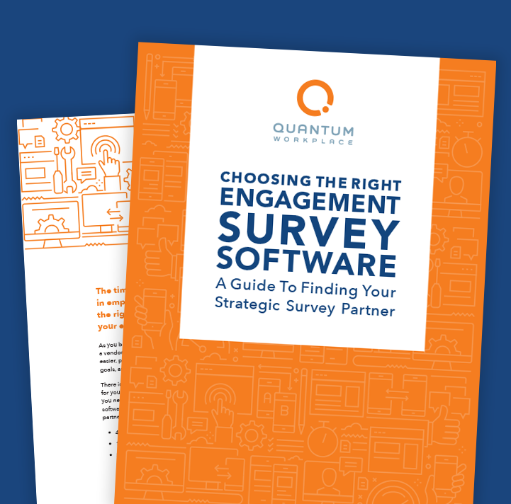 Cover page of the Choosing the Right Engagement Survey Software resource