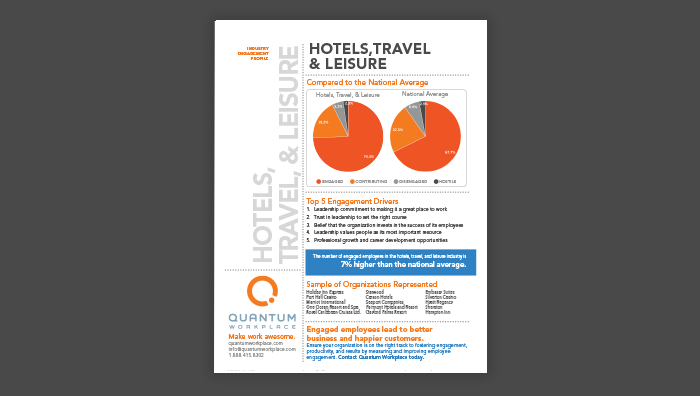 Hotels, Travel, & Leisure Engagement Profile