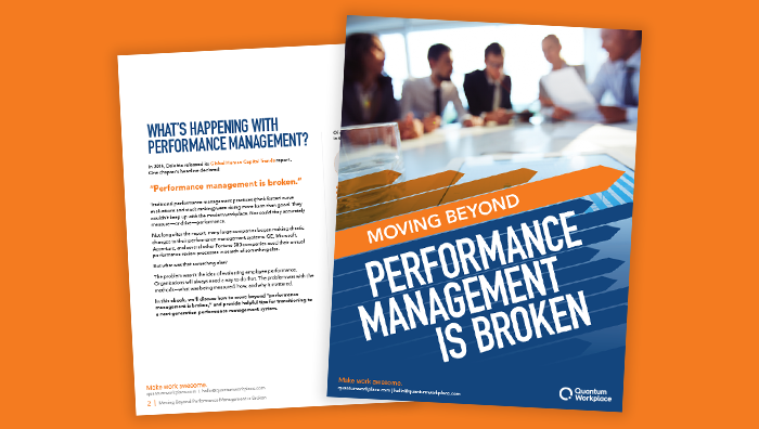 Moving Beyond Performance Management is Broken