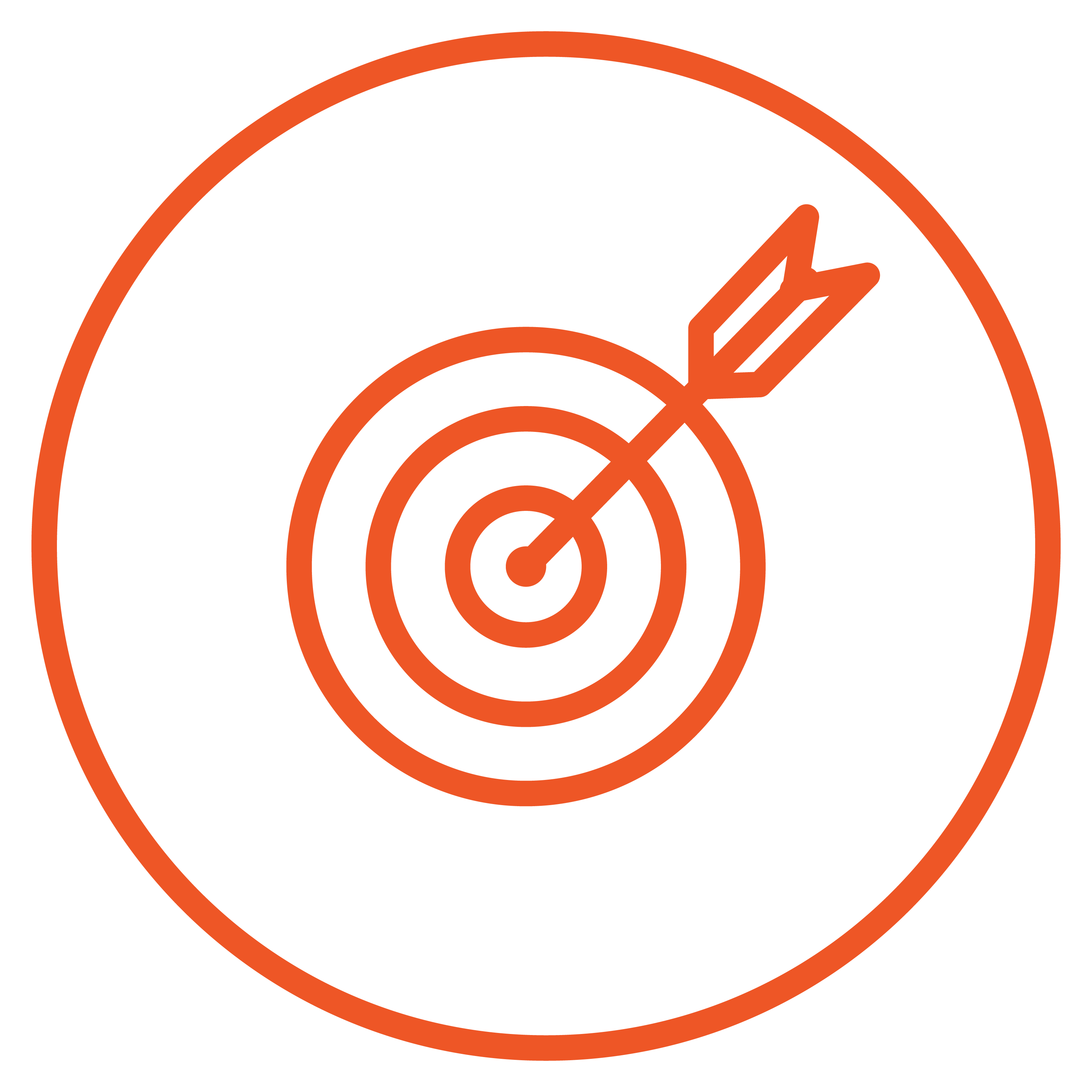 Performance icon with bullseye